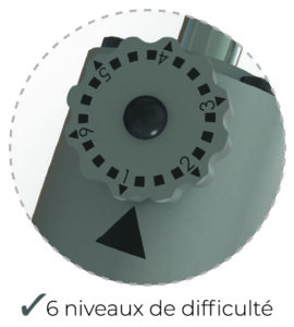 Stamp du zoom sur la molette du vérin - 6 niveaux de difficulté