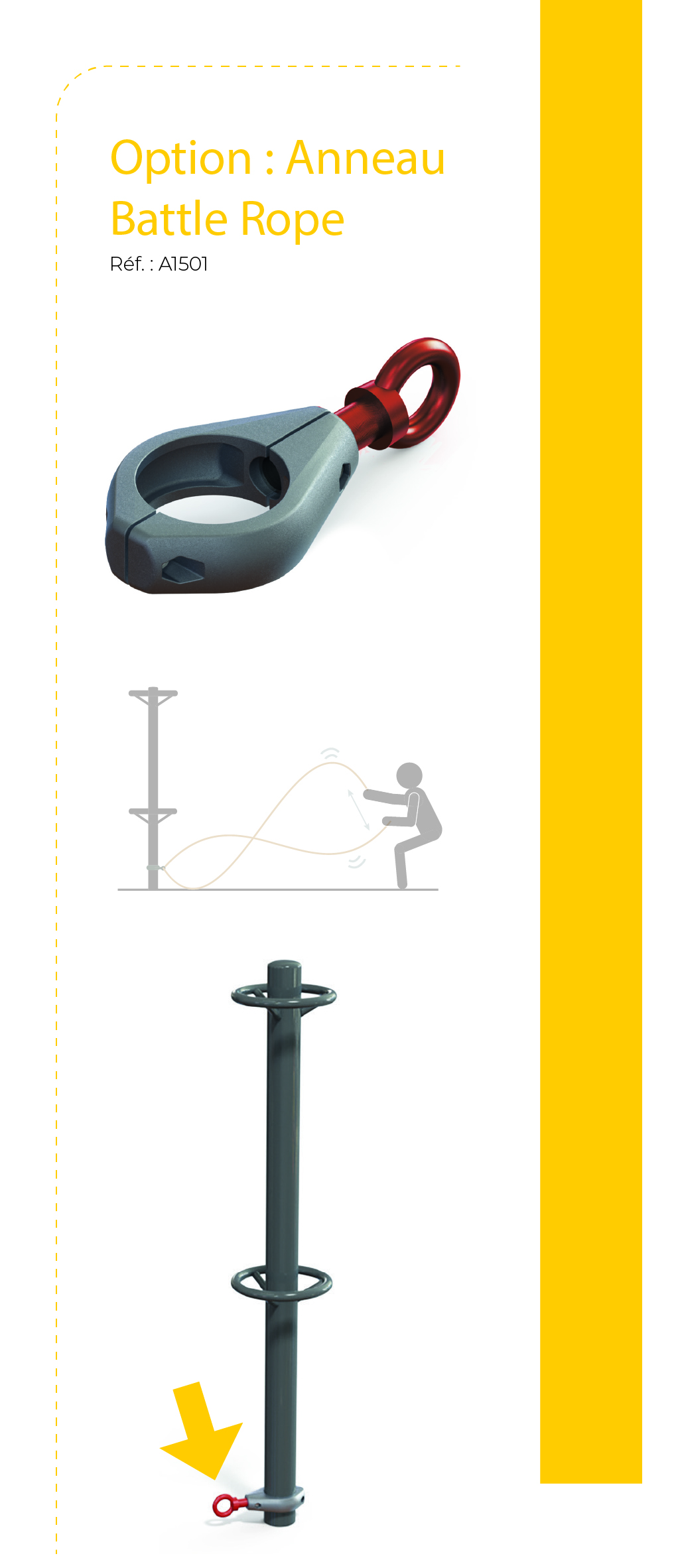 A1501 - Option anneau battle rope Fit'Training - FitPark