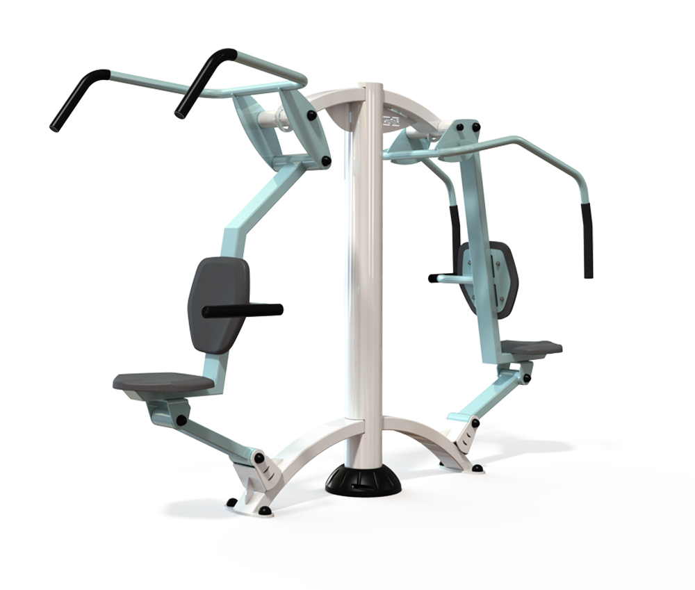 Presentation - Couleurs et Finitions - Duo Porteur Pousseur PMR RAL Bleu et Blanc - FitPark