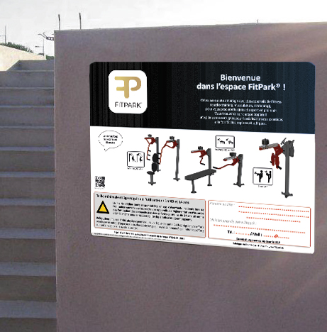 RENDU HD - SIGNALISATION ET ACCESSOIRES FP - A0501A - PIG MURAL FP - FITPARK