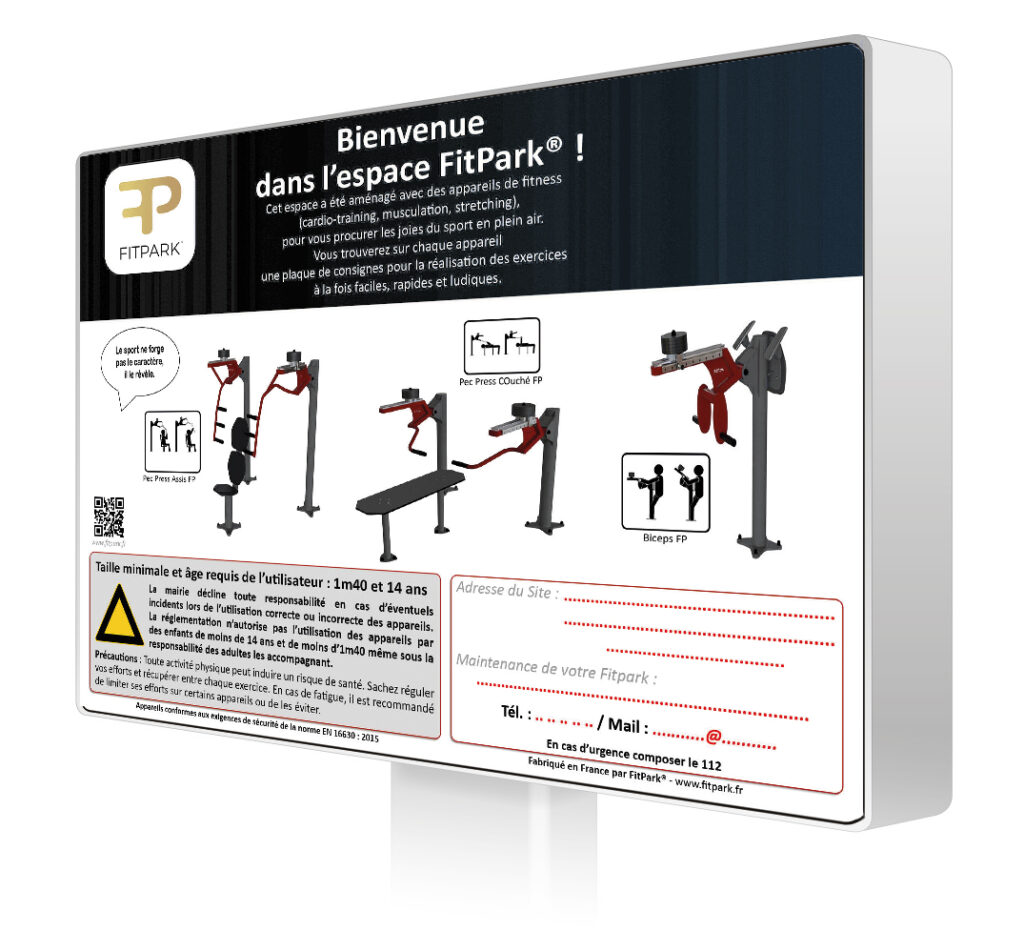 RENDU HD - SIGNALISATION ET ACCESSOIRES FP - A0501C - PIG SUR POTEAU FP - FITPARK